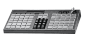 АТОЛ KB-76-U программируемая клавиатура черная c ридером магнитных карт на 1-3 дорожки